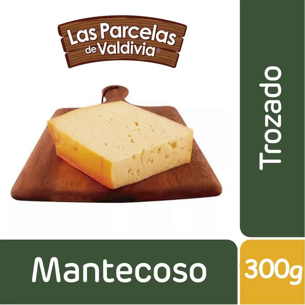 Queso mantecoso Las Parcelas de Valdivia trozo granel 300 g