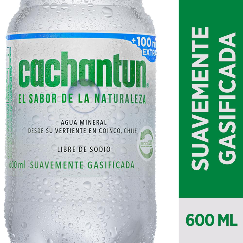 Agua mineral Cachantun light gas botella 600 ml