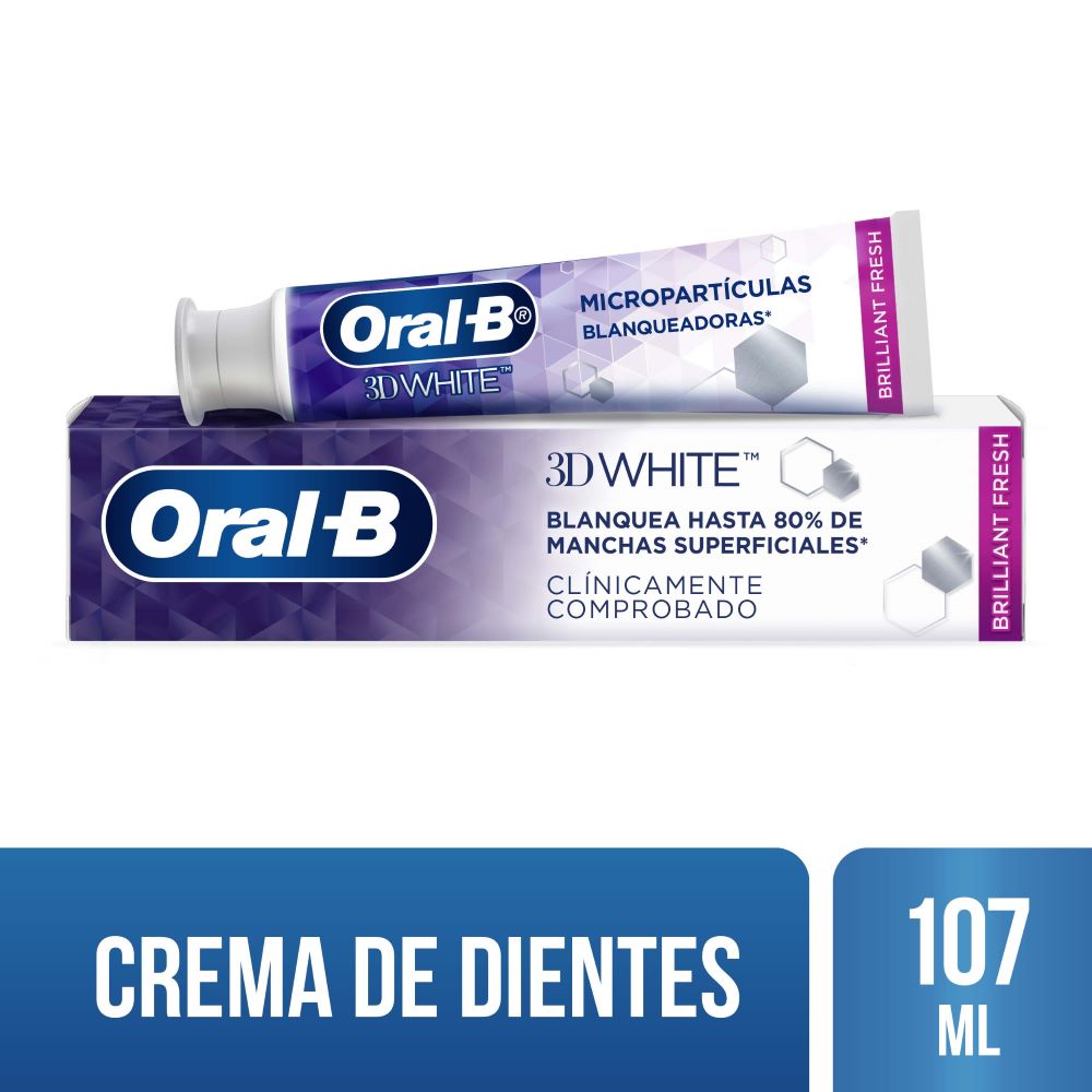 Pasta dental Oral B 3D white brillant fresh 140 g