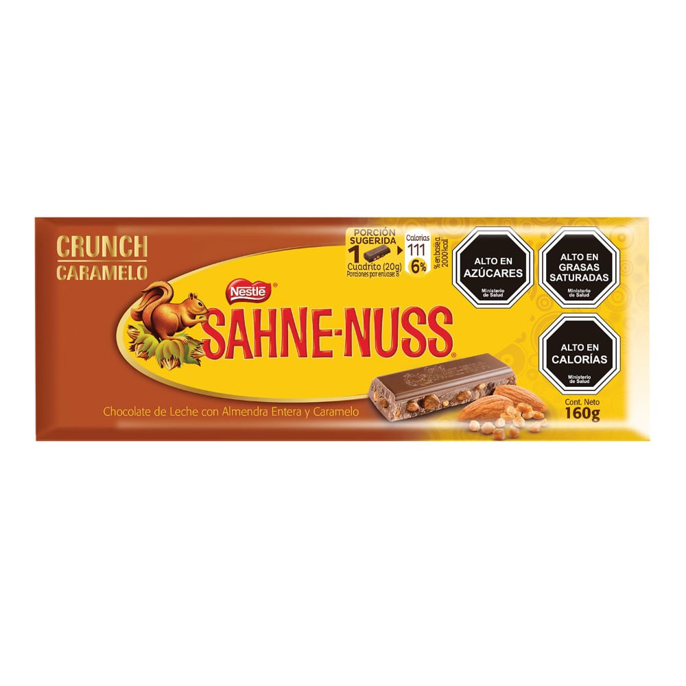 Chocolate crunch Sahne Nuss caramelo 160 g