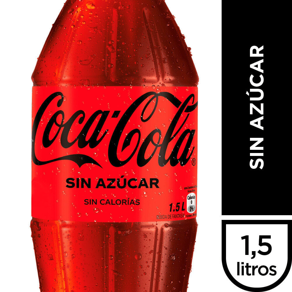 Bebida Coca Cola zero 1.5 L