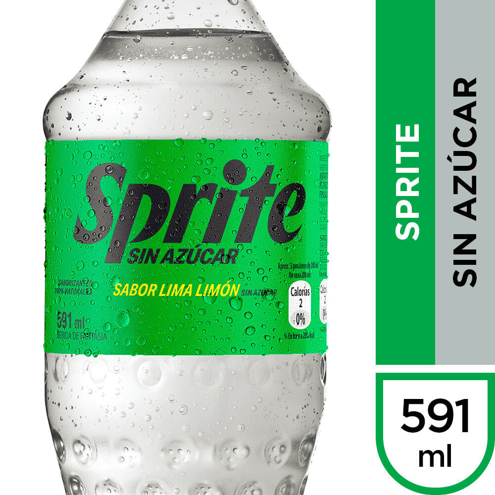 Bebida Sprite zero botella 591 ml