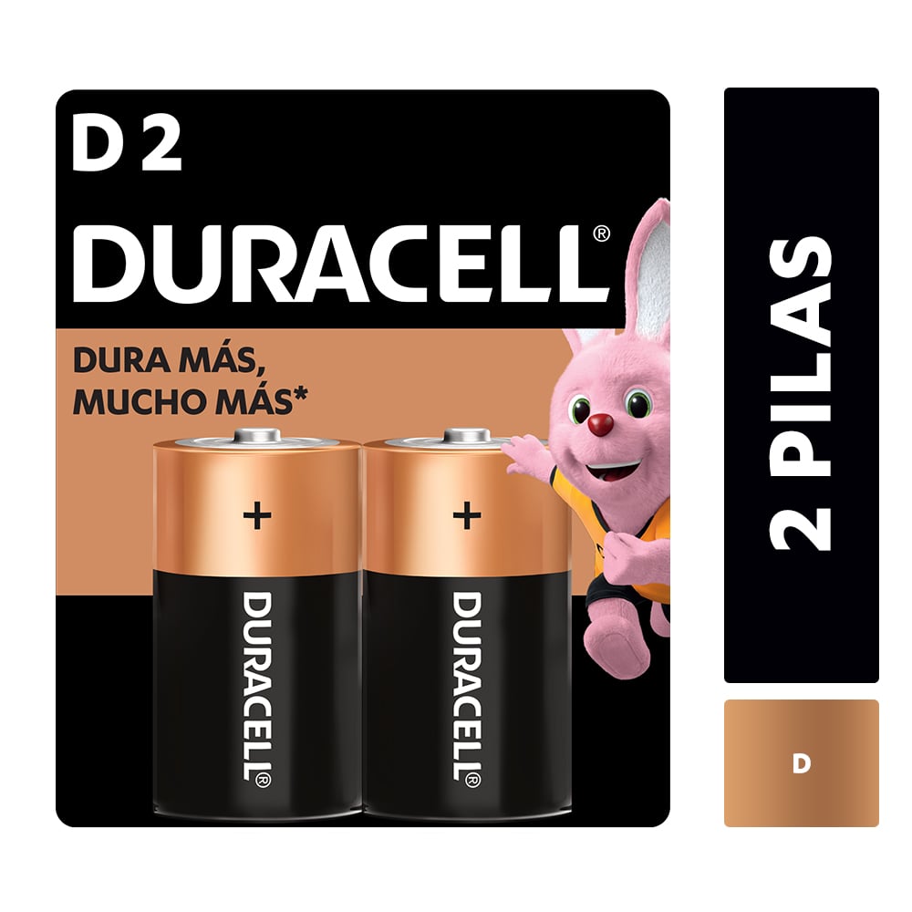Pila Duracell C&B alcalina D blister 2 un