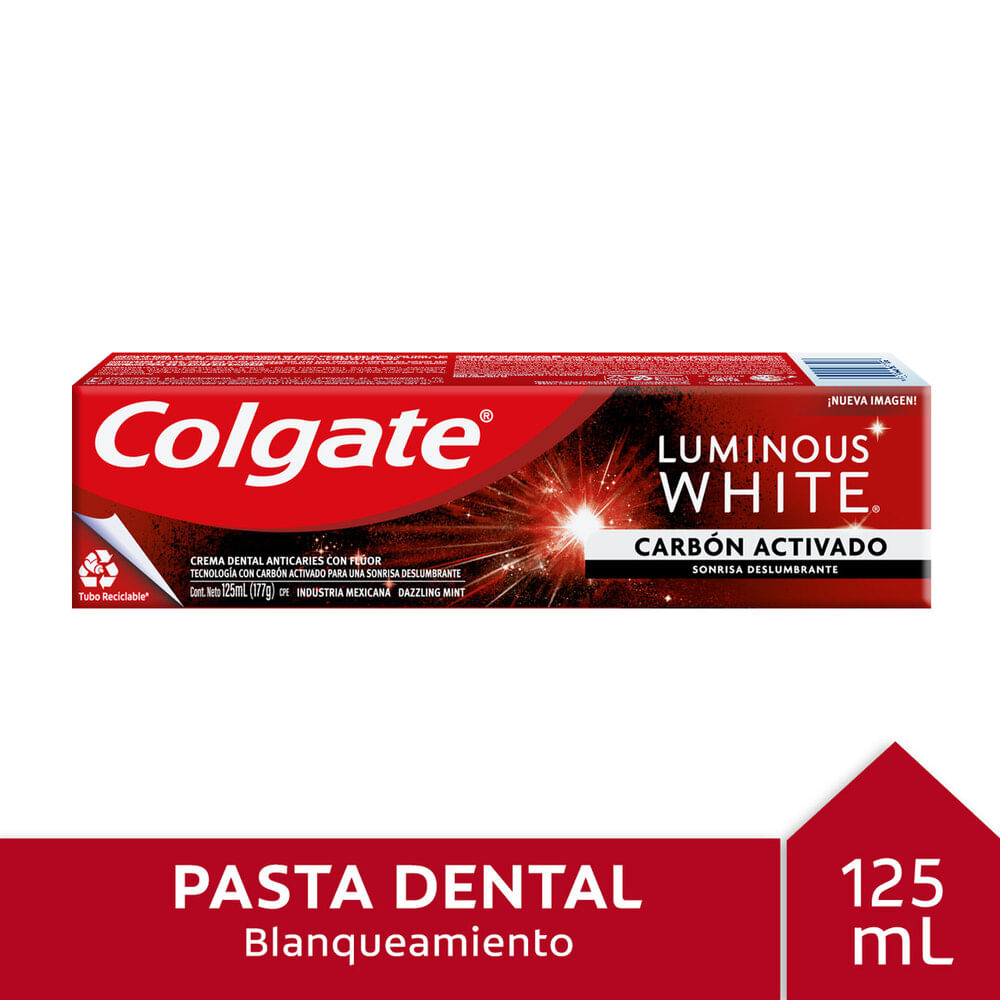 Pasta dental Colgate luminous carbón 125 ml