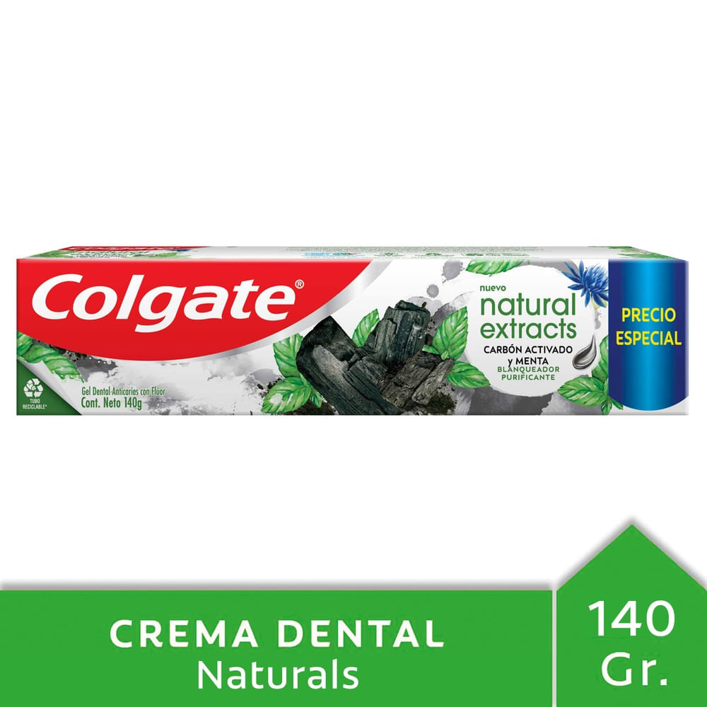 Pasta dental Colgate natural charcoal 140 g