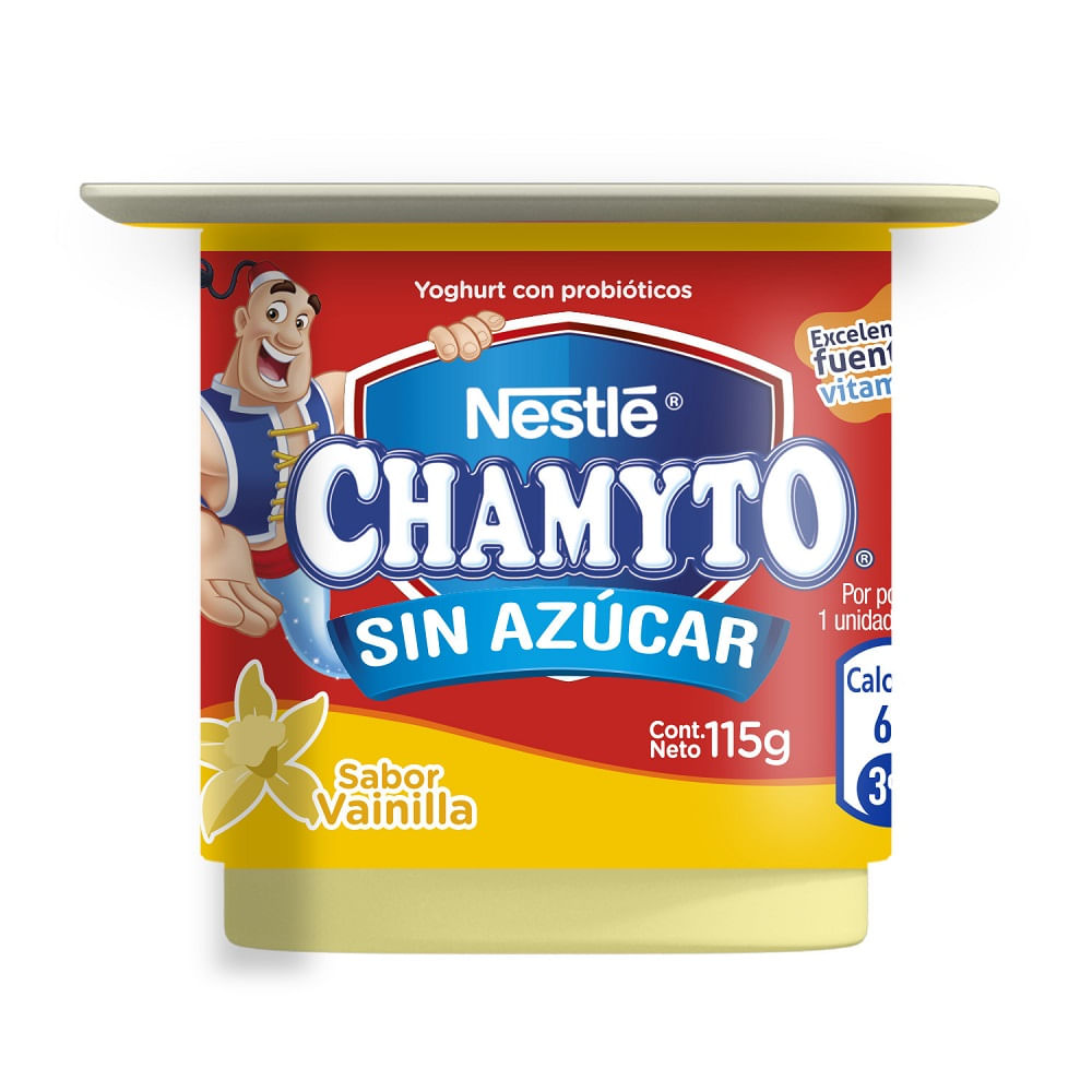 Yoghurt batido Chamyto sin azúcar vainilla 115 g
