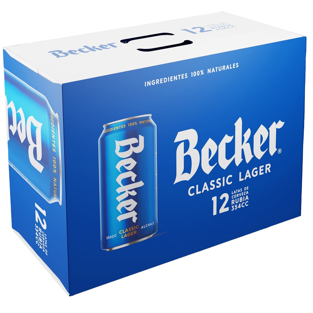 Pack Cerveza Becker lata 12 un de 354 cc