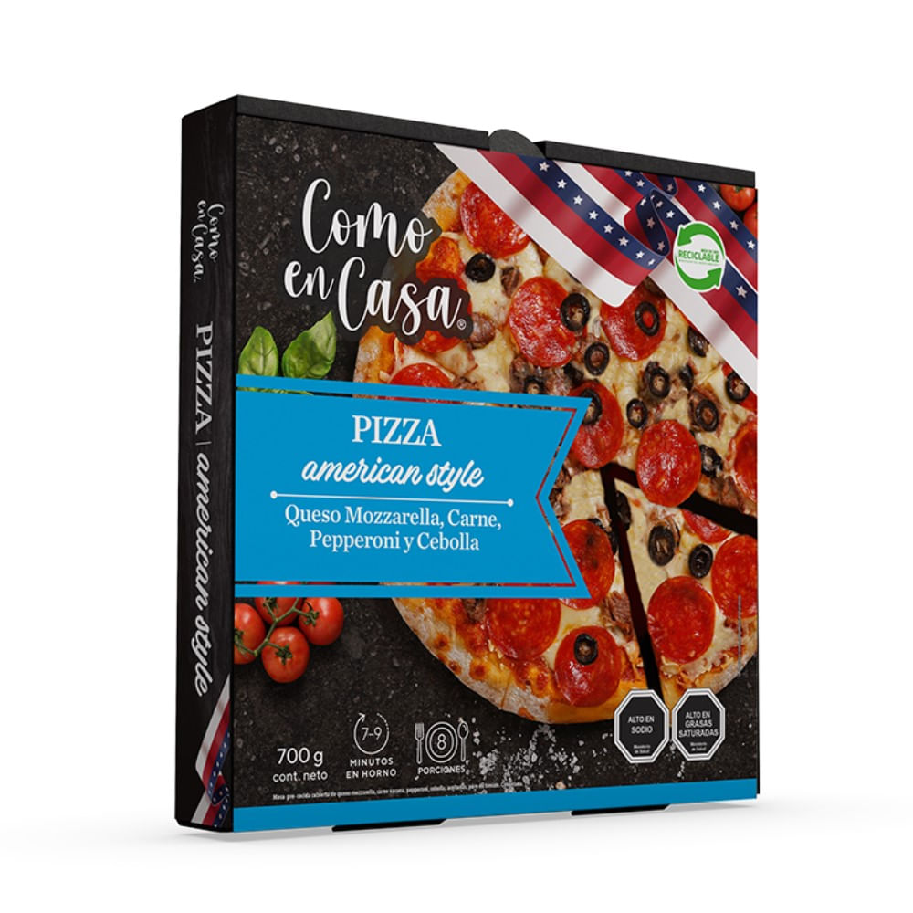 Pizza Como en Casa american style caja 700 g