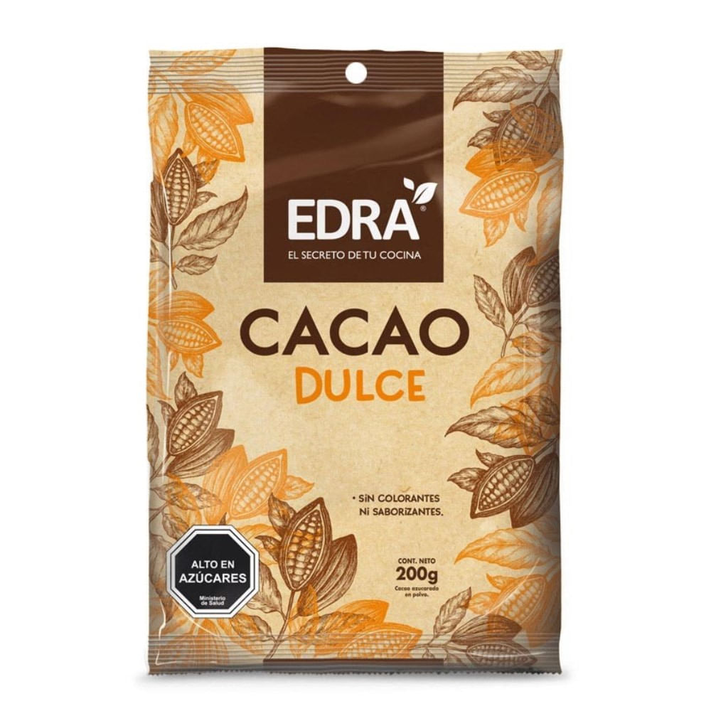 Saborizante en polvo Edra cacao dulce 200 g