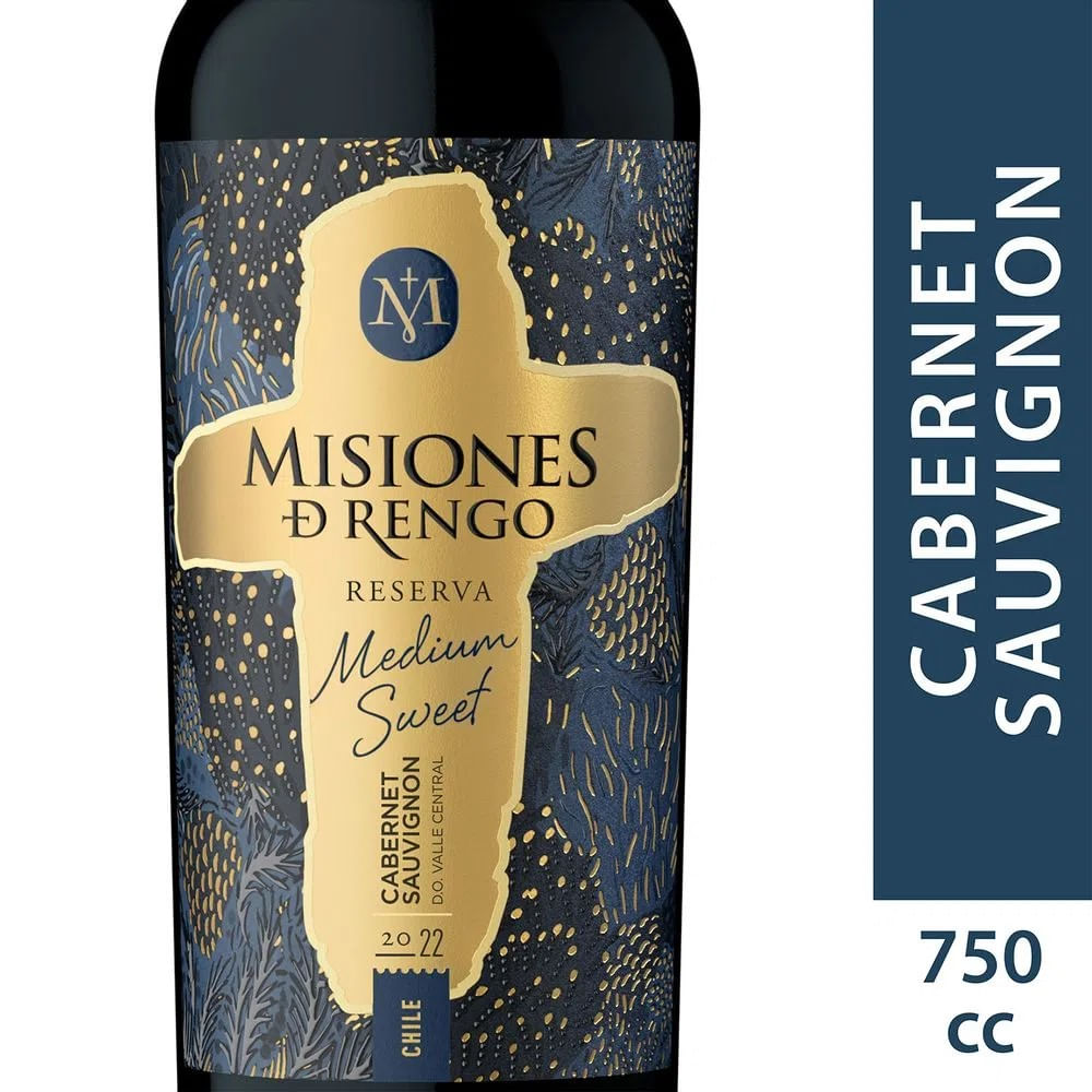 Vino reserva Misiones de Rengo cabernet sauvignon medium sweet 750 cc