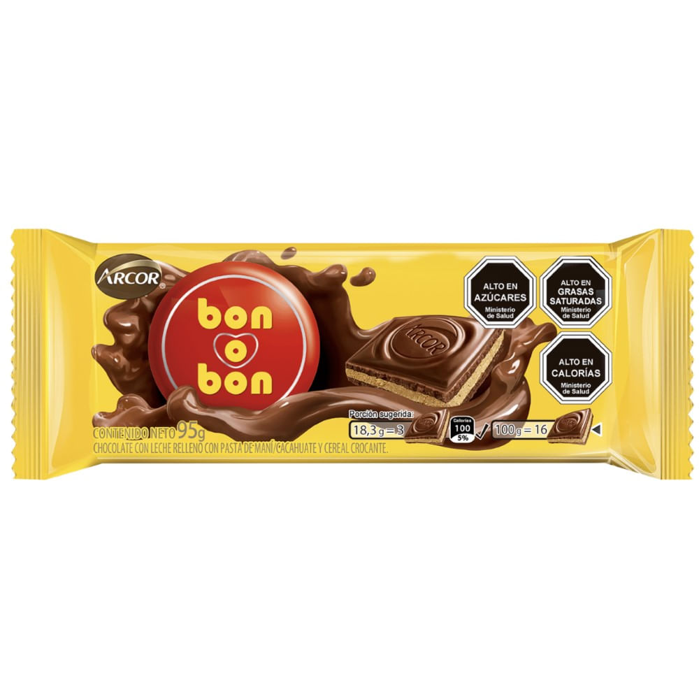 Chocolate con leche Bon o Bon 95 g