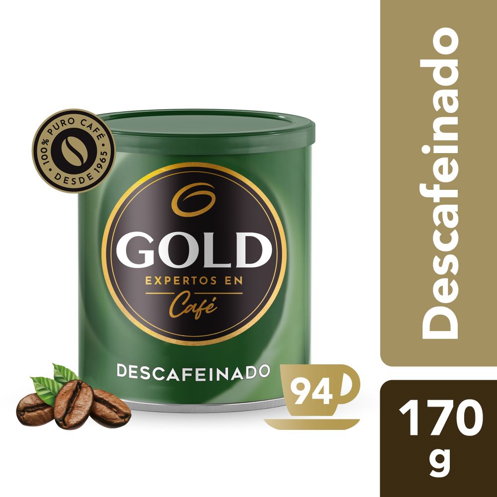 Café Gold descafeinado lata 170 g