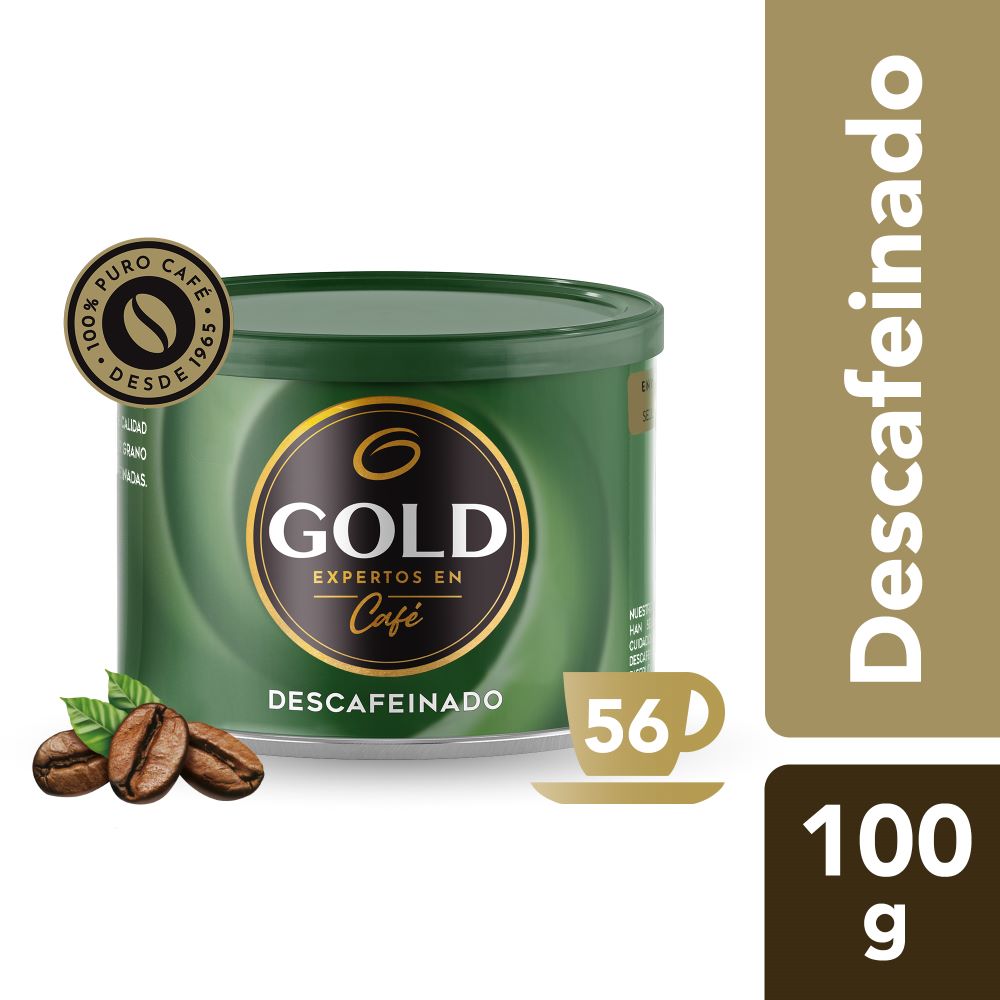 Café Gold descafeinado lata 100 g