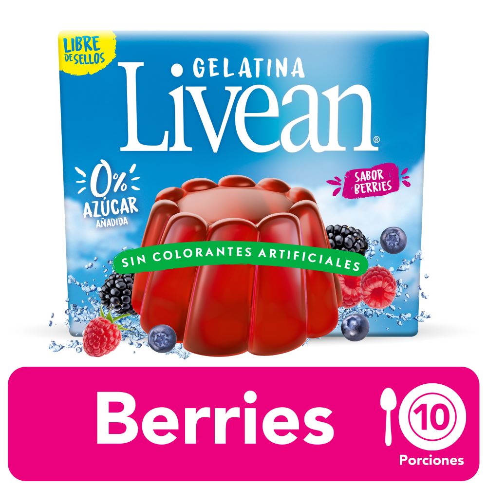 Jalea Livean berries libre de azúcar 20 g