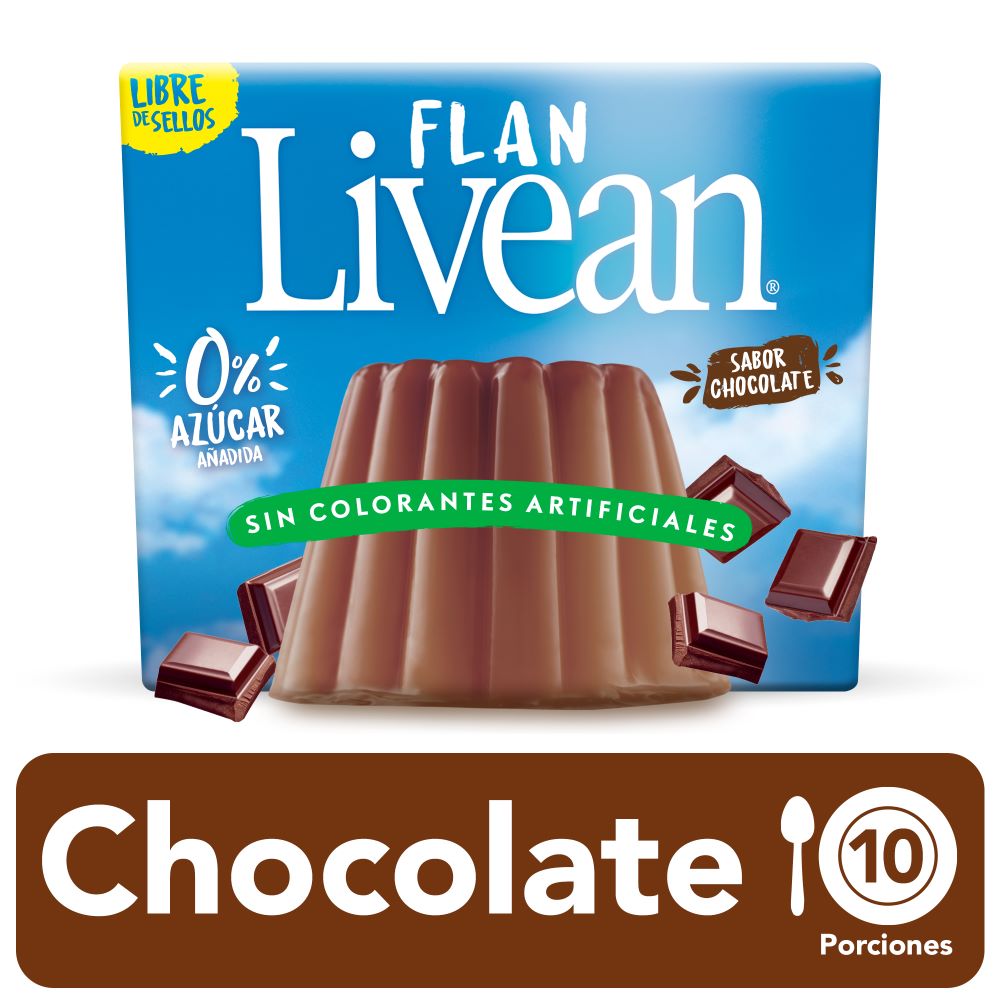 Flan Livean chocolate 17 g