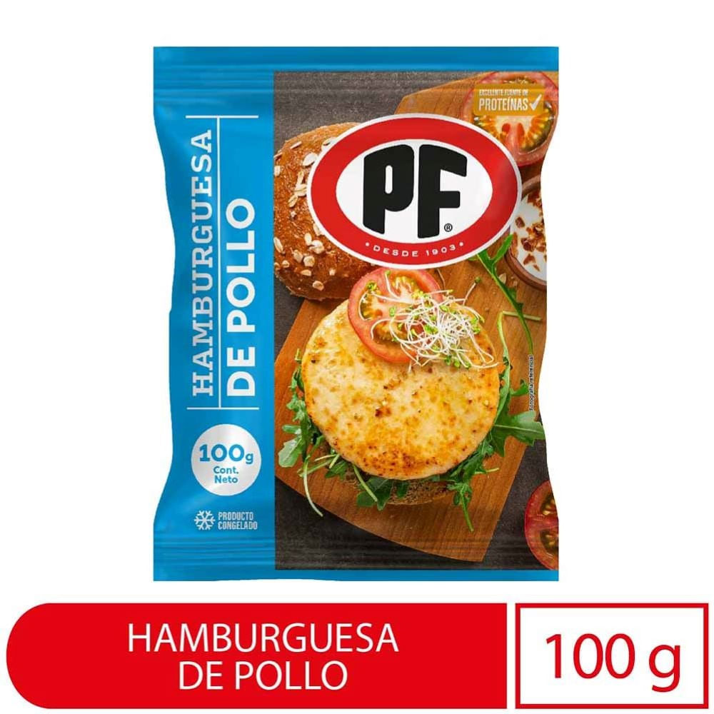 Hamburguesa de pollo PF 100 g