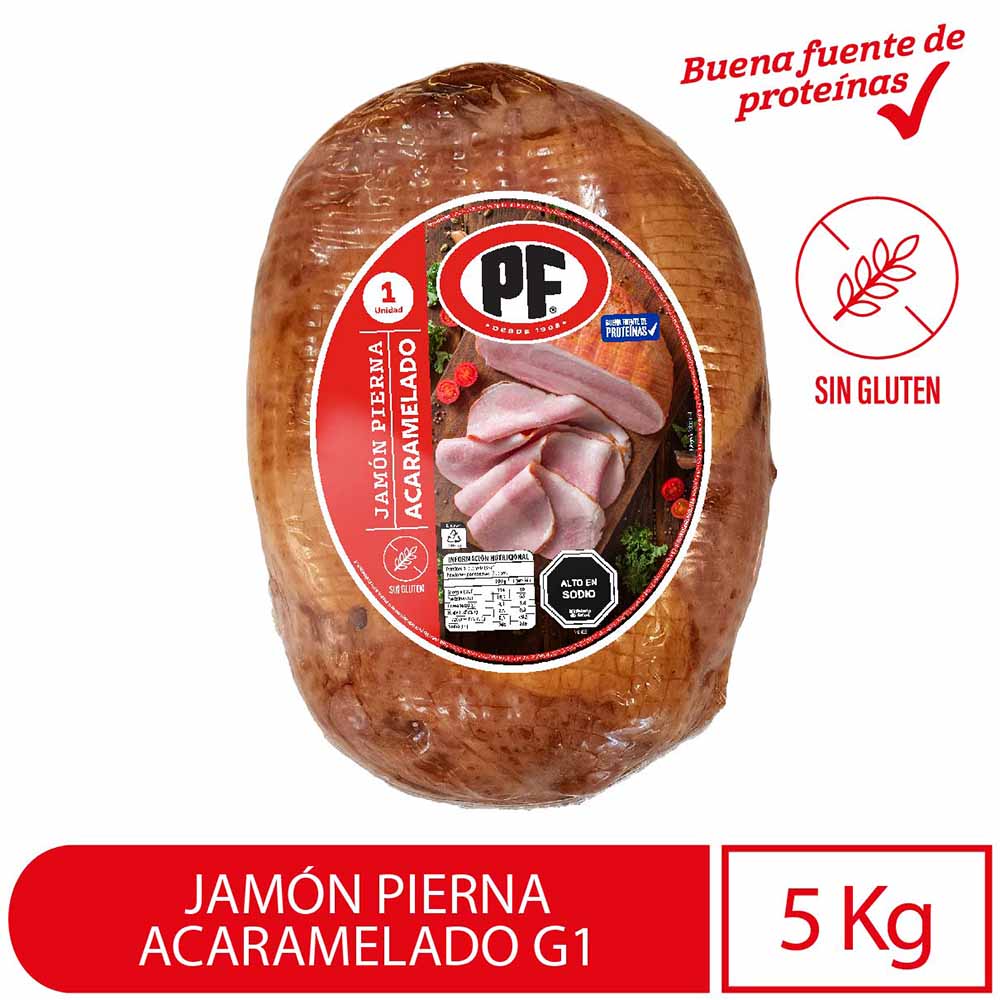 Jamón pierna PF acaramelado granel 100 g Jamón pierna PF acaramelado granel 100 g