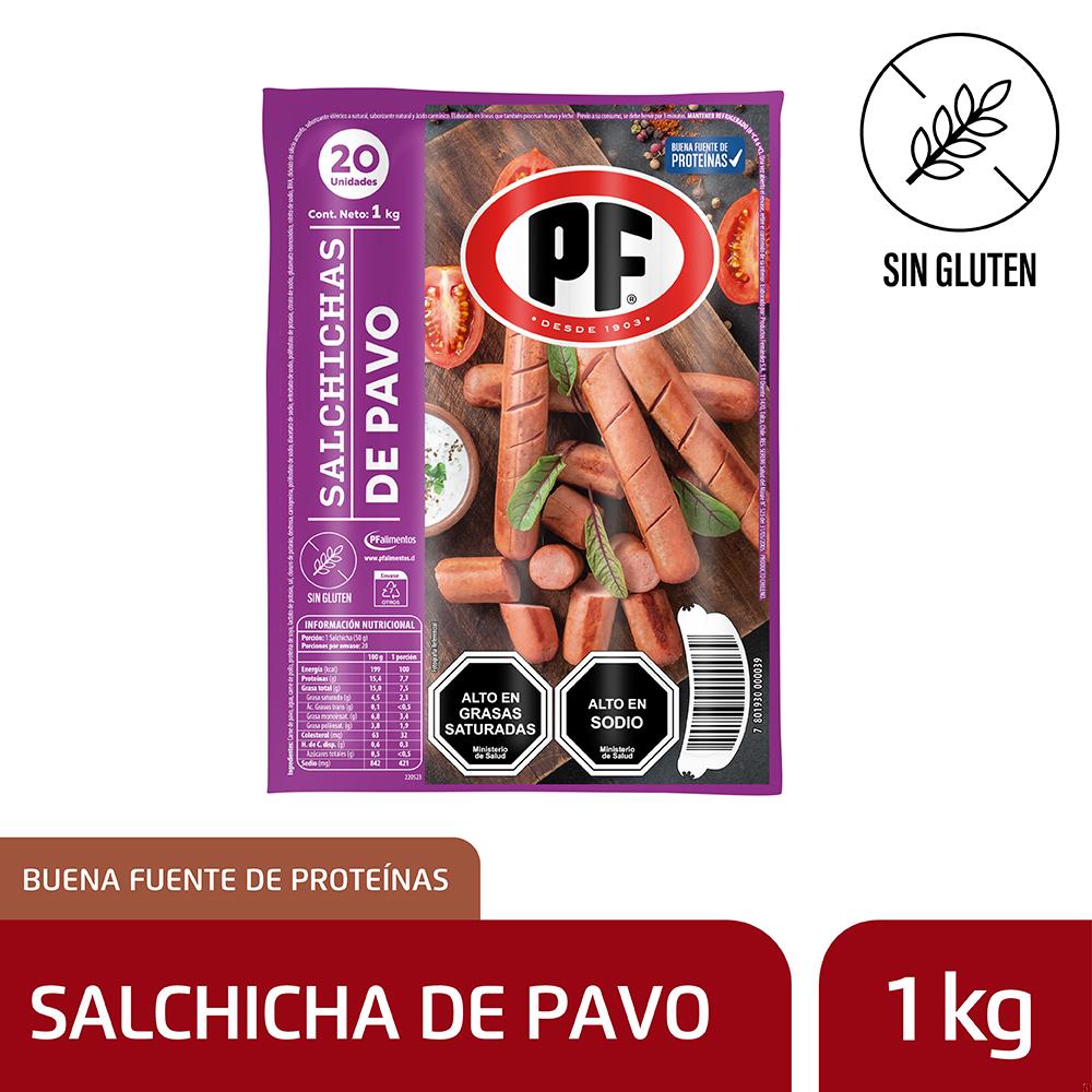 Salchicha de pavo PF 20 un 1 Kg Salchicha de pavo PF 20 un 1 Kg