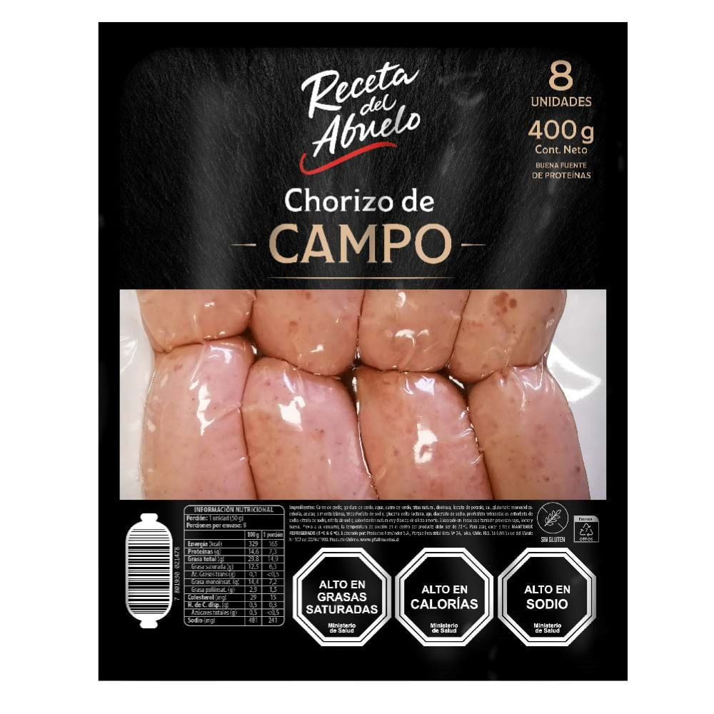 Chorizo Receta del Abuelo de campo 400 g Chorizo Receta del Abuelo de campo 400 g