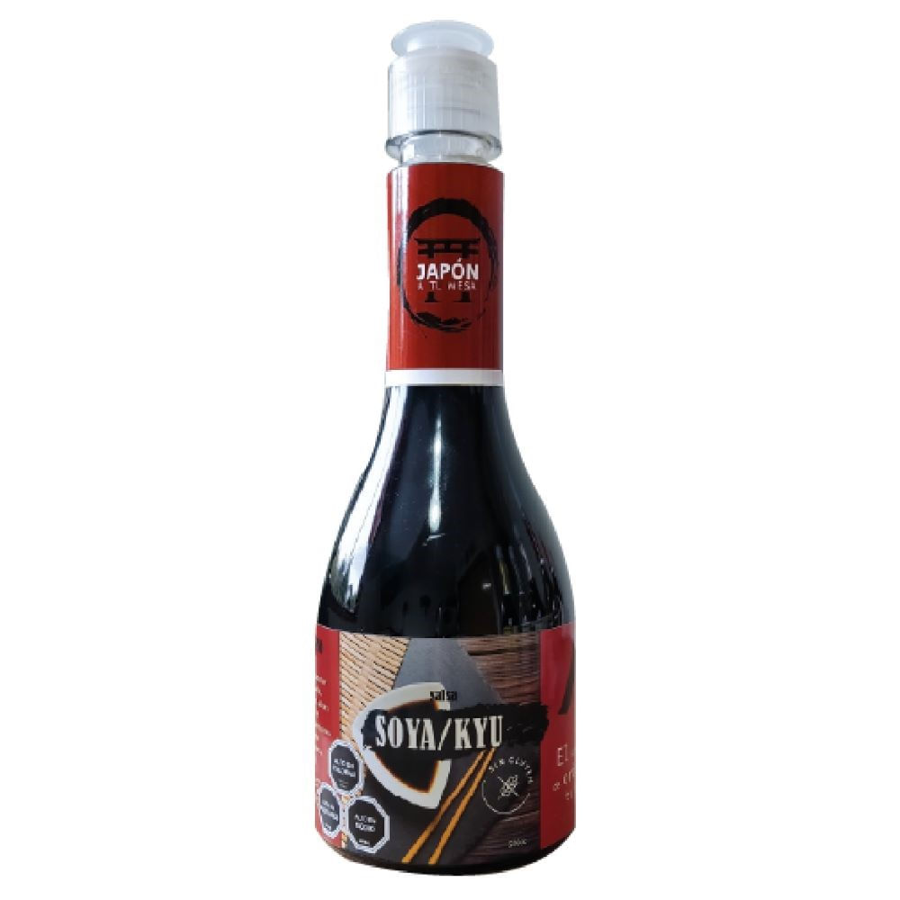 Salsa soya Japón a tu mesa sin gluten 320 cc