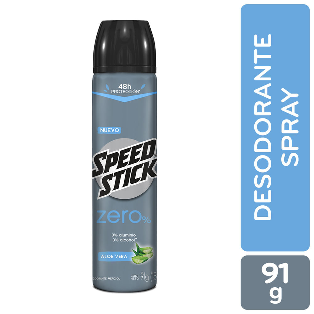 Desodorante Lady Speed Stick zero aloe vera spray 91 g