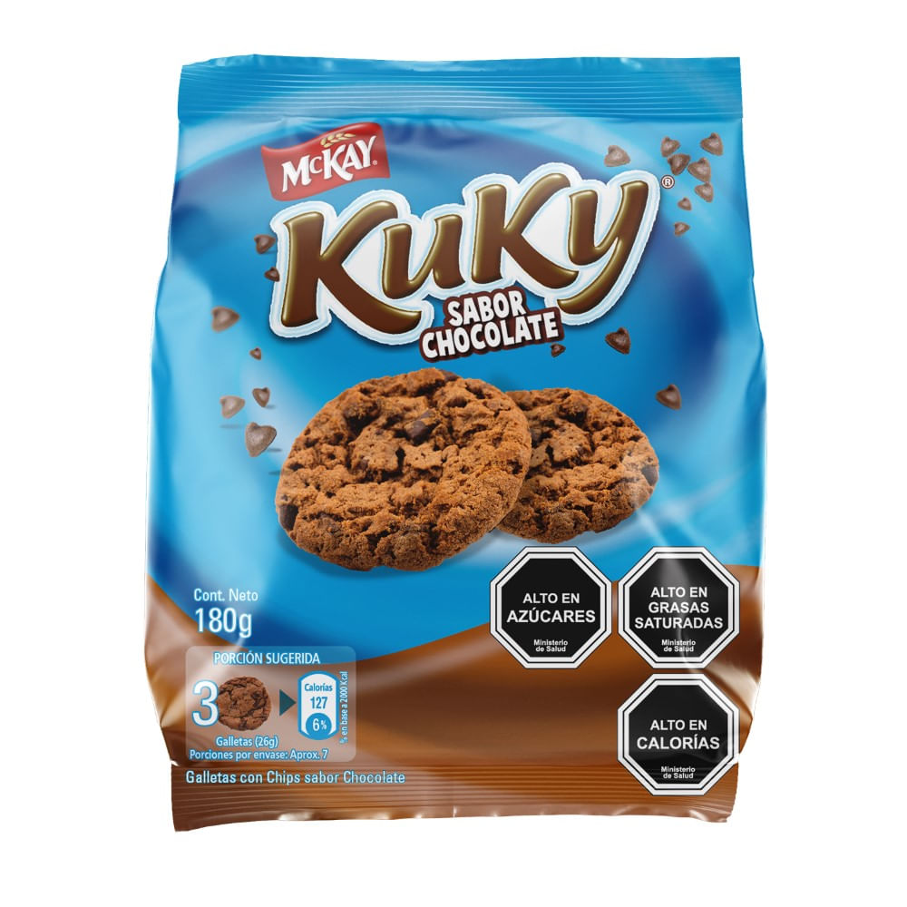 Galletas Kuky Mckay chips chocolate familiar 180 g