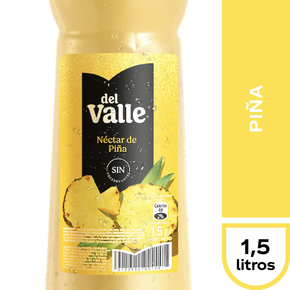 Néctar del Valle piña botella 1.5 L