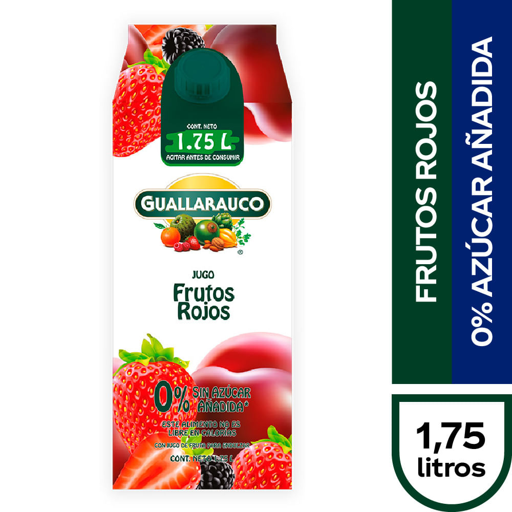 Jugo Guallarauco frutos rojos tetra 1.75 L
