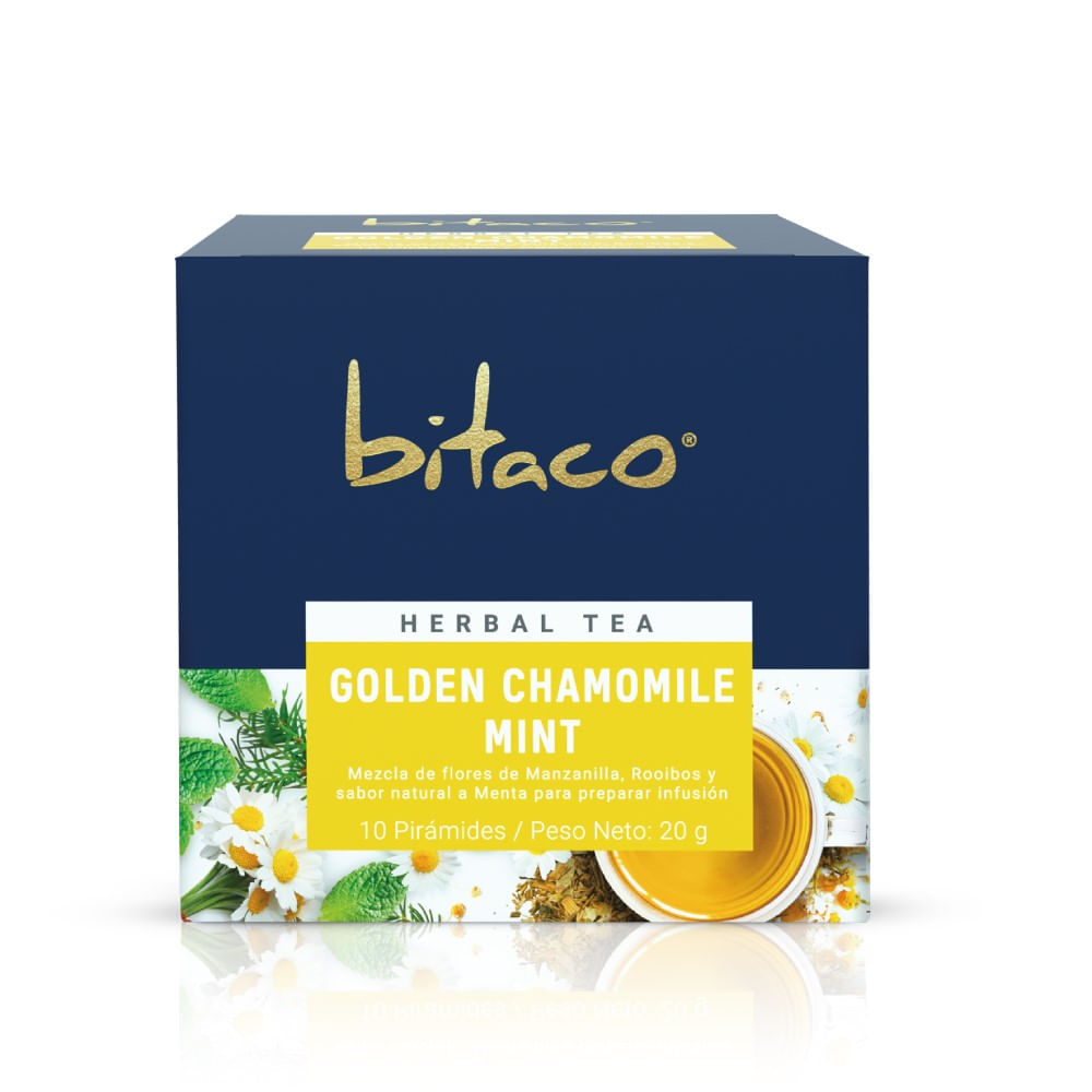 Té herbal Bitaco golden chamomile mint 10 un