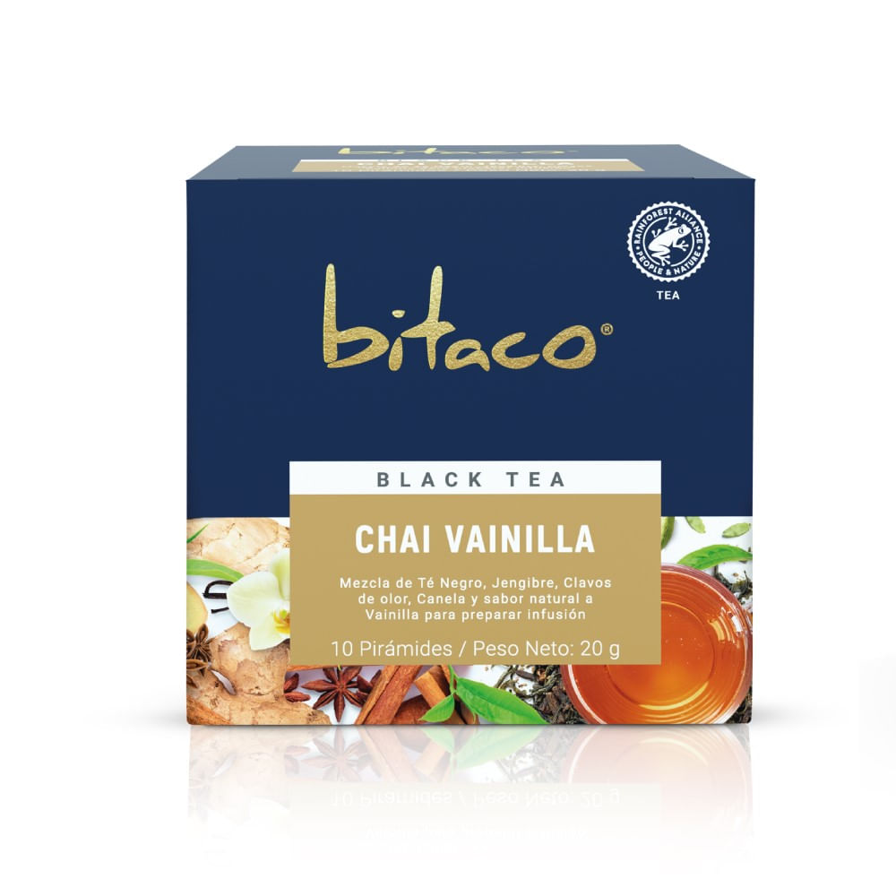 Té negro Bitaco chai vainilla 10 un