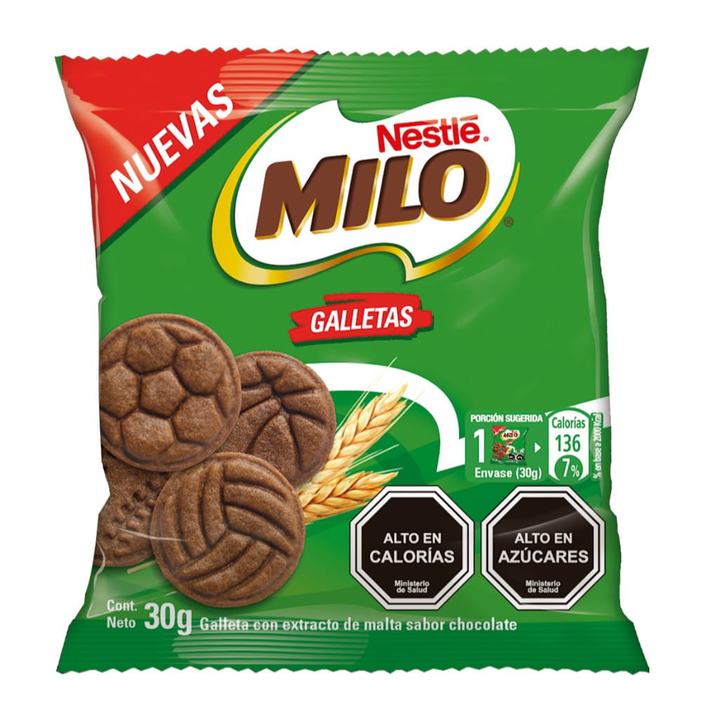 Galletas mini Milo sabor chocolate 30 g