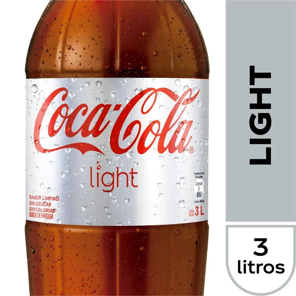 Bebida Coca Cola light desechable 3 L