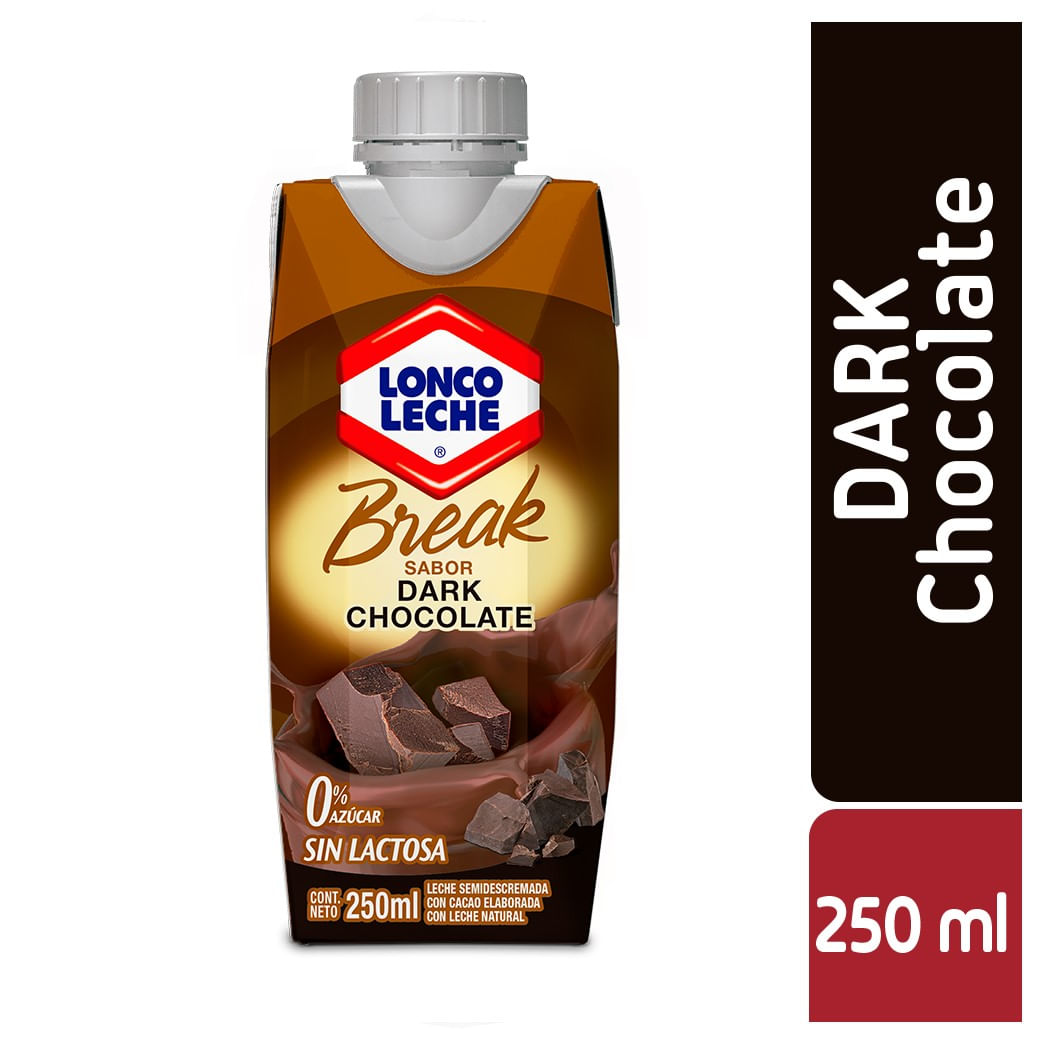 Leche Break Loncoleche sabor dark chocolate 250 ml
