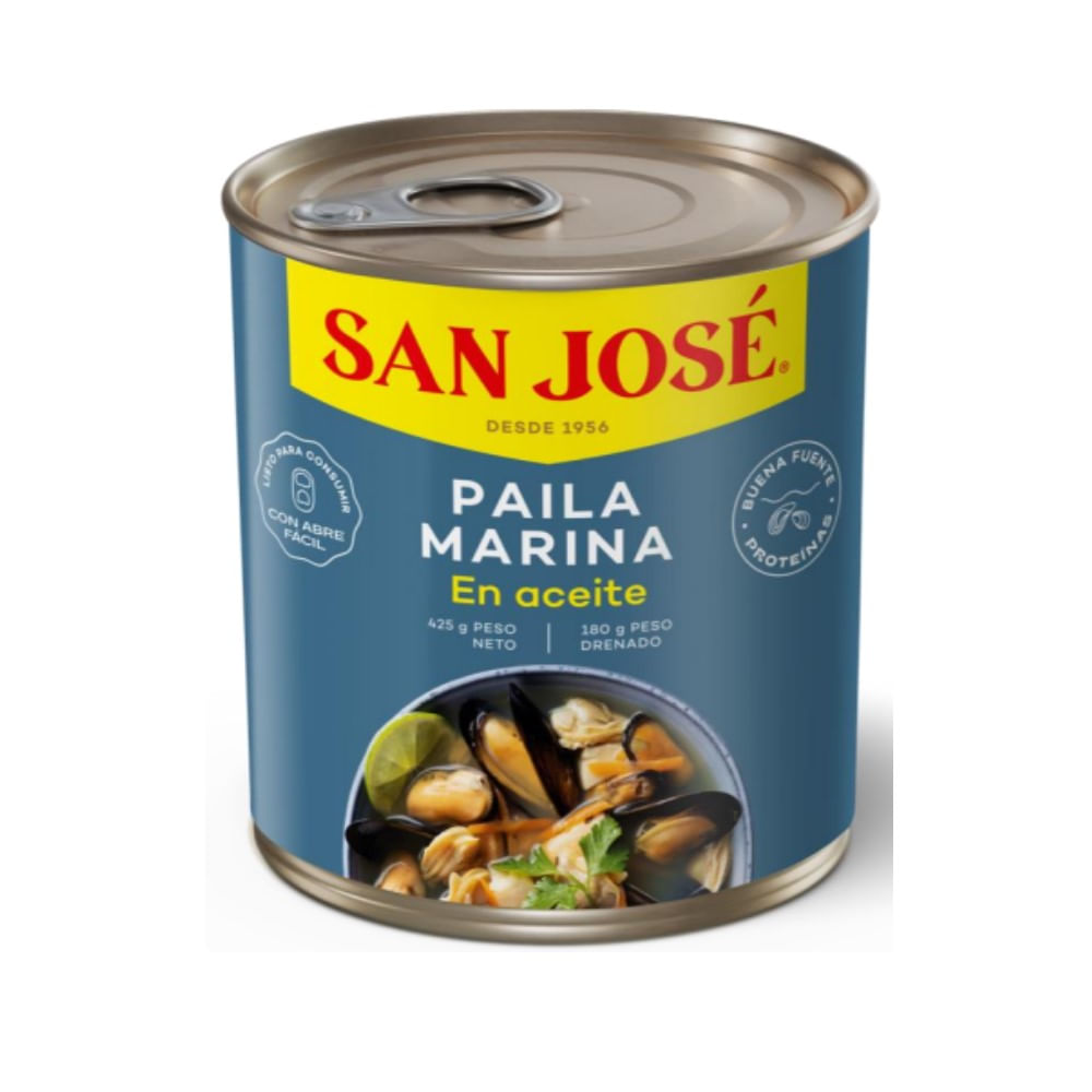 Paila marina San Jose en aceite lata 425 g