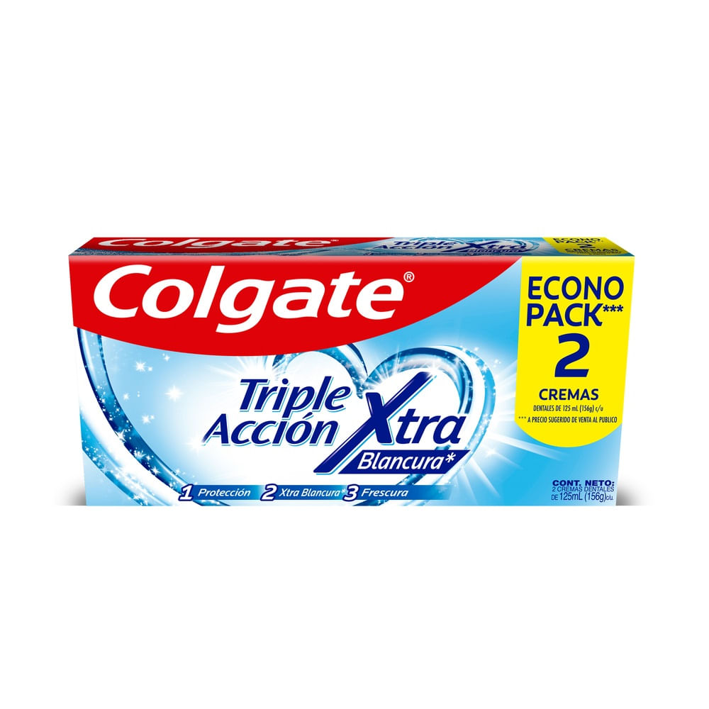 Pasta dental Colgate triple acción 2 un de 125 ml