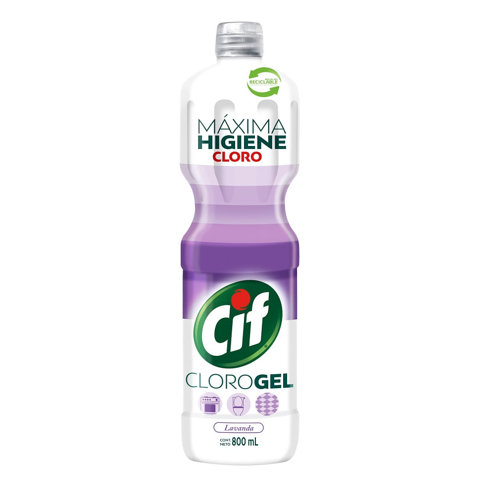 Cloro gel Cif lavanda máxima higiene 800 ml