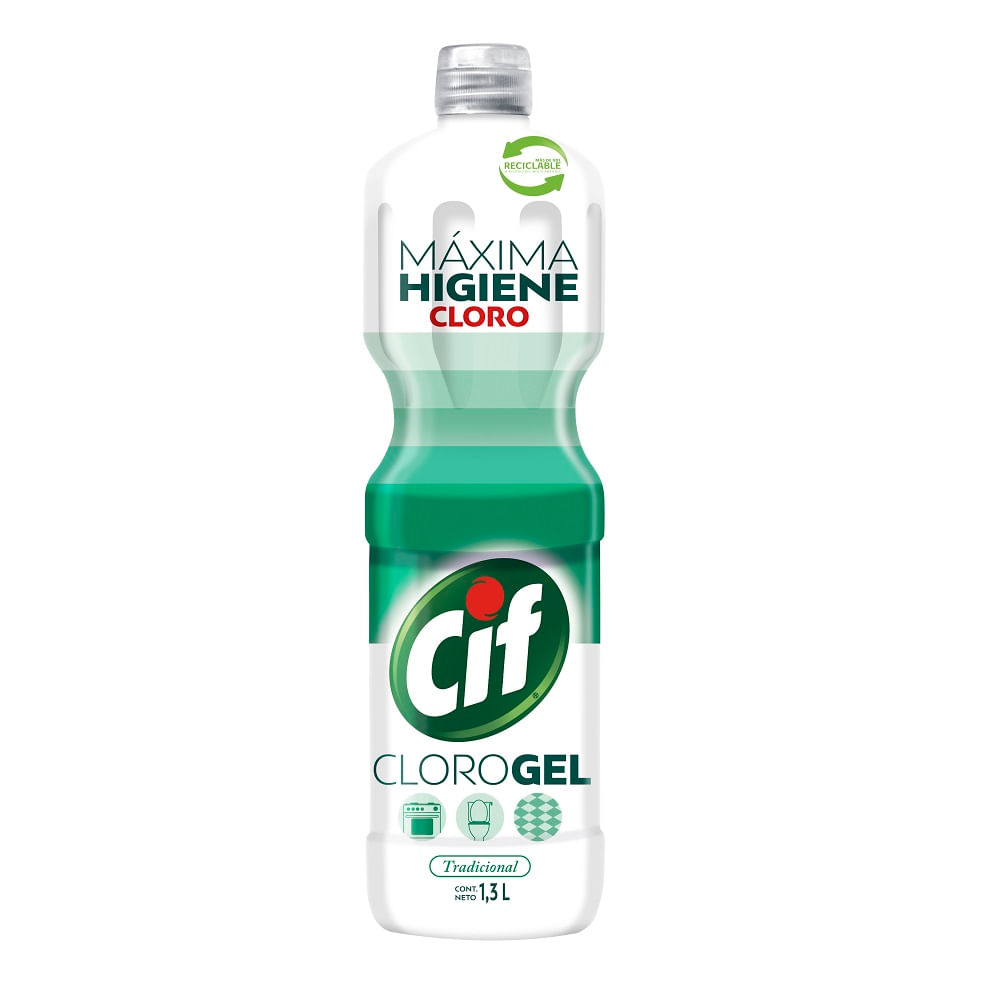Cloro gel Cif tradicional máxima higiene 1.3 ml