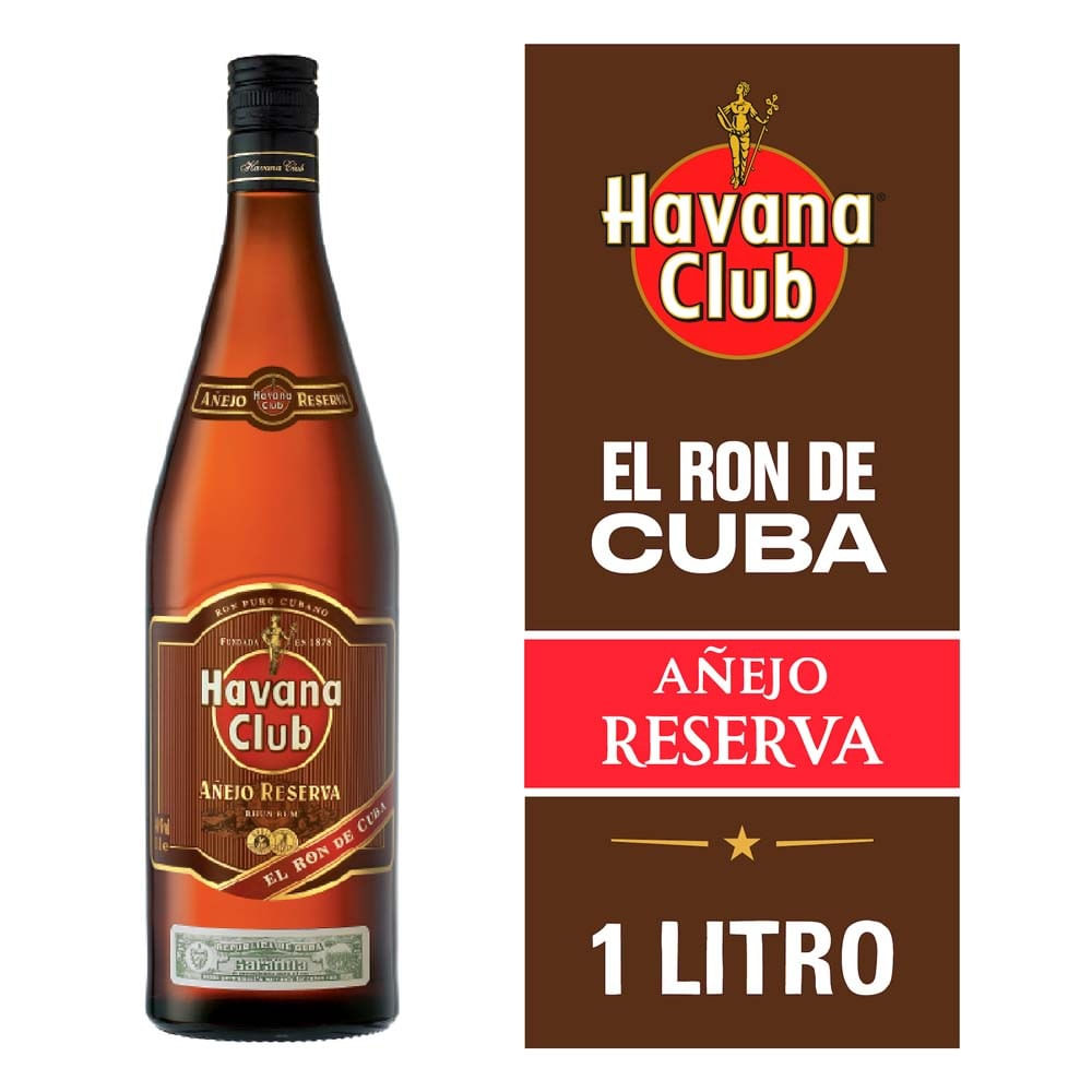 Ron Havana Club añejo botella 1 L
