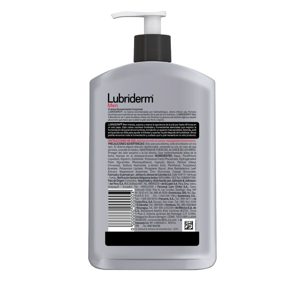 Crema Lubriderm men's 3 en 1 400 ml Crema Lubriderm men's 3 en 1 400 ml