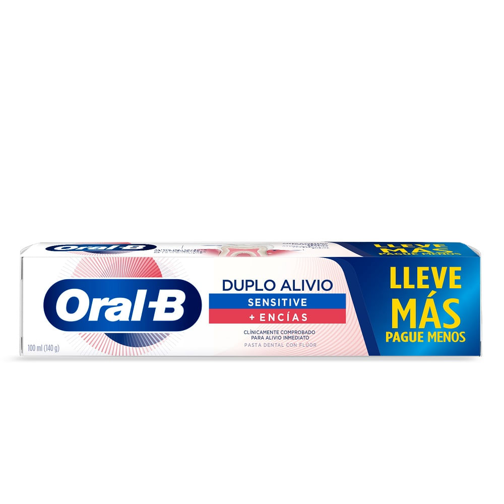Pasta dental Oral B duplo alivio sensitive 140 g