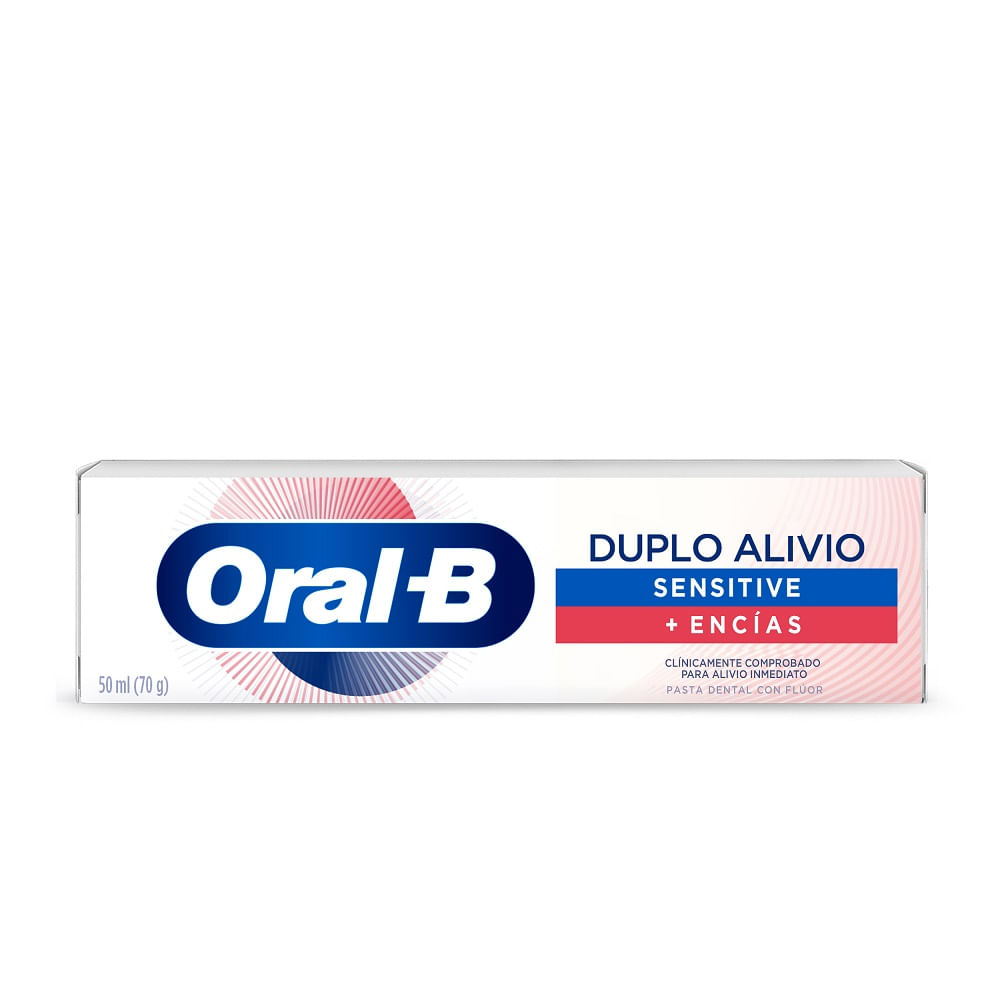 Pasta dental Oral B duplo alivio sensitive 70 g
