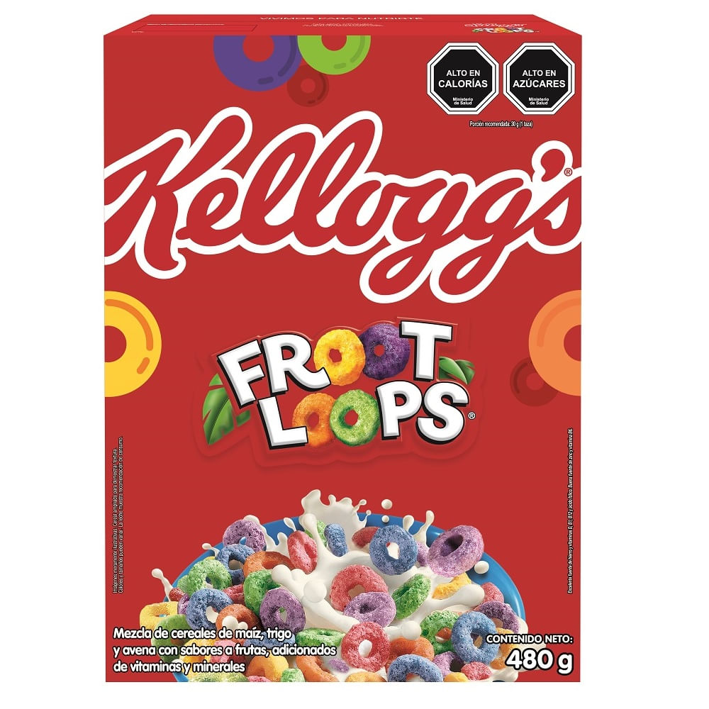 Cereal froot loops Kelloggs 480 g
