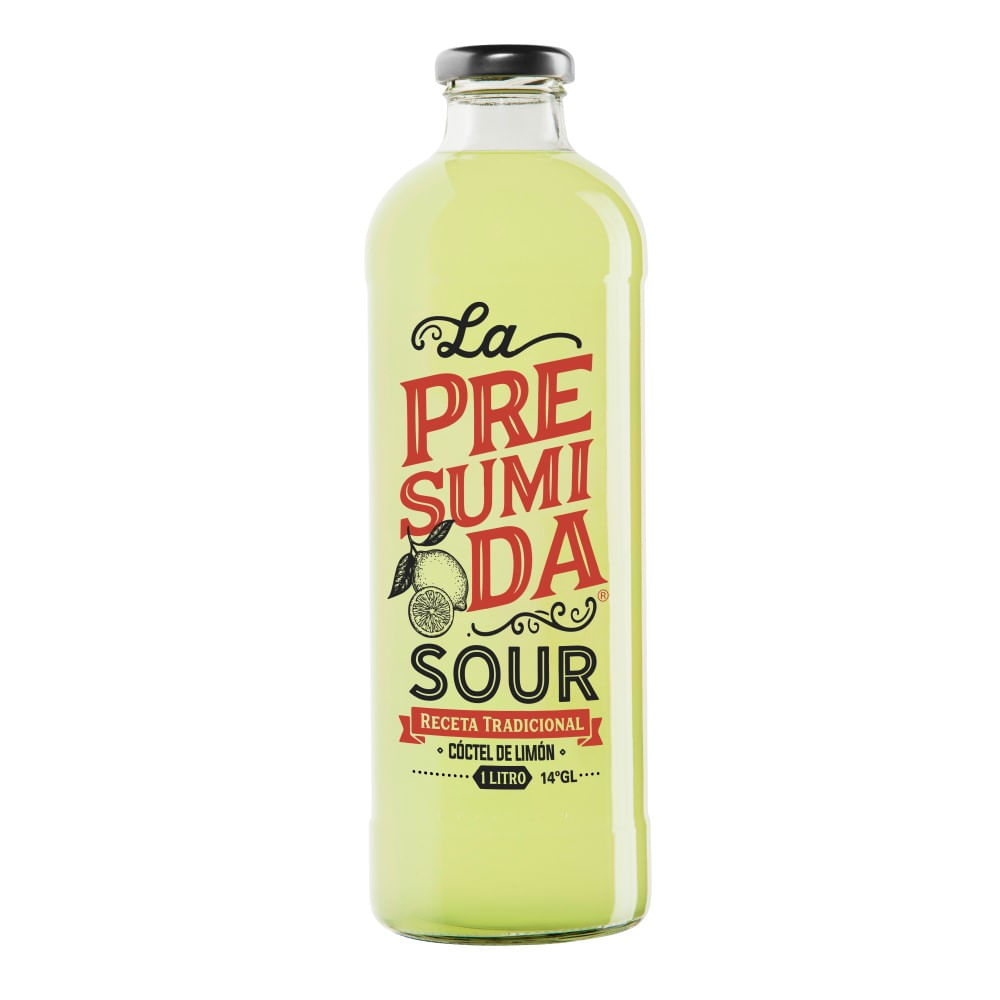 Pisco sour la presumida original botella 1L Pisco sour la presumida original botella 1L