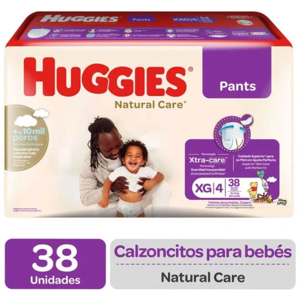 Pants natural care huggies xg 38u