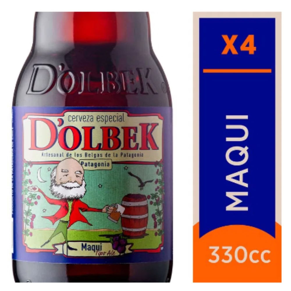 Cerveza Dolbek maqui botella 4x330 cc