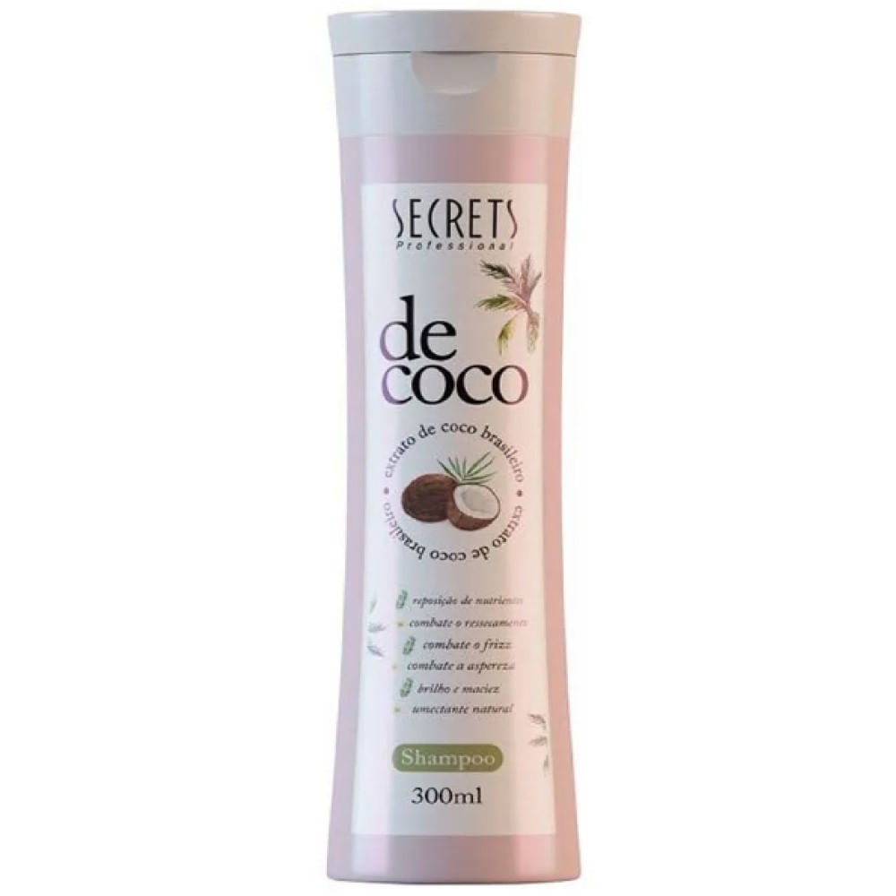 Shampoo de coco secrets brasil zero sal 300ml