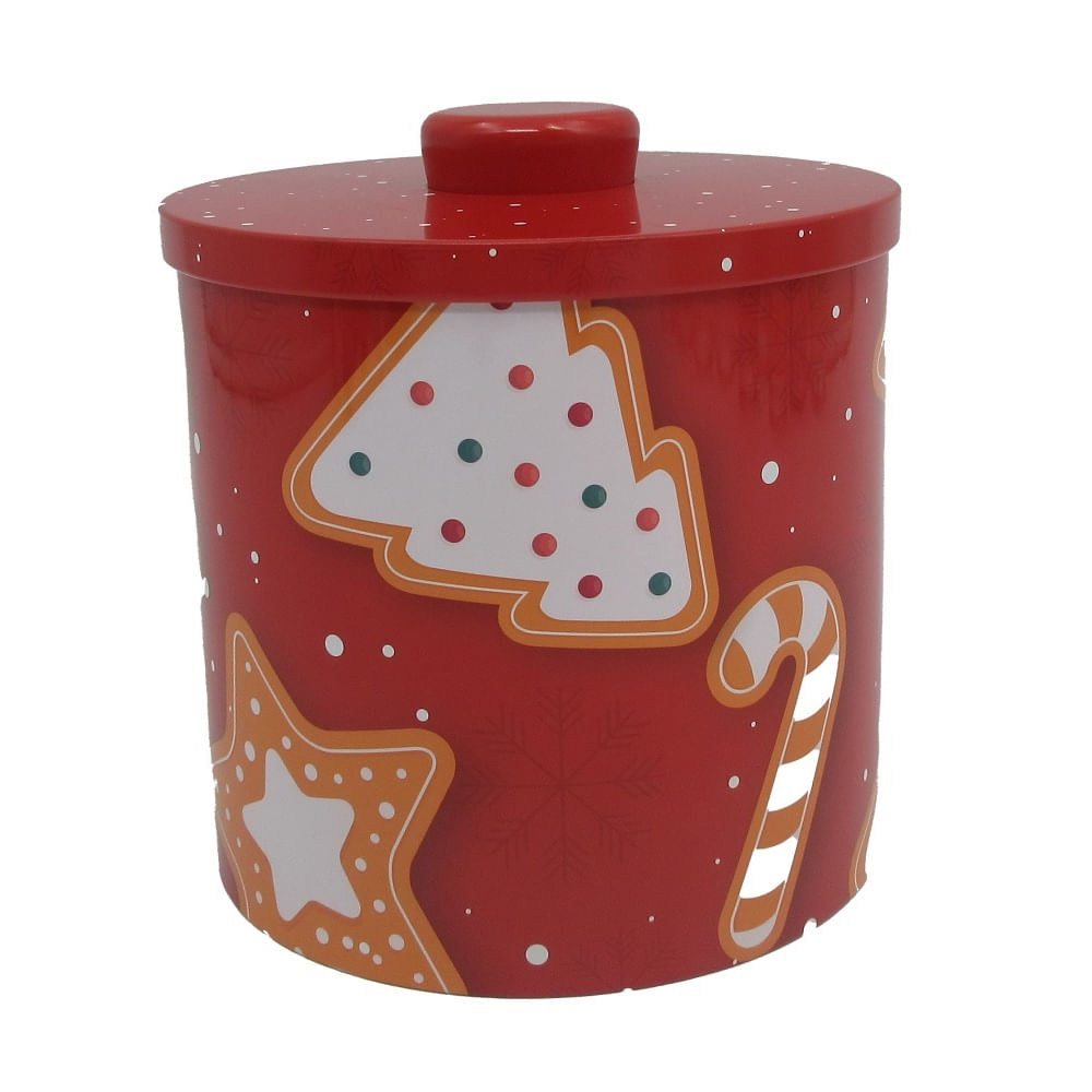 Caja metálica galletero navidad
