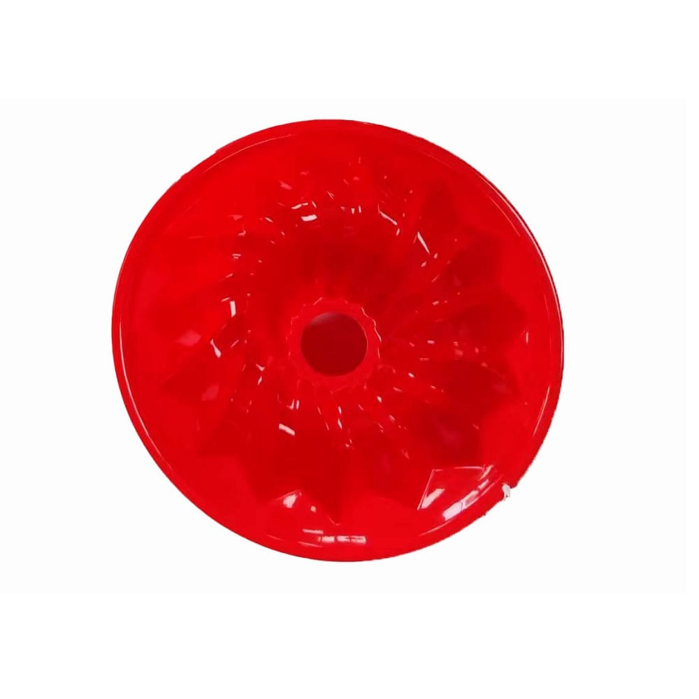 Molde redondo silicona color rojo