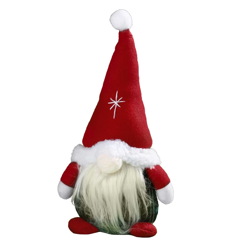 Gnomo sombrero rojo clásicos de navidad 24 cm