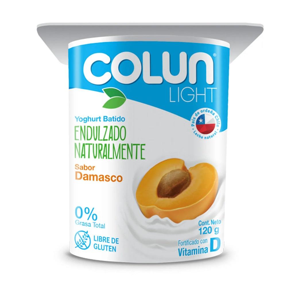 Yoghurt batido Colun light damasco 120 g